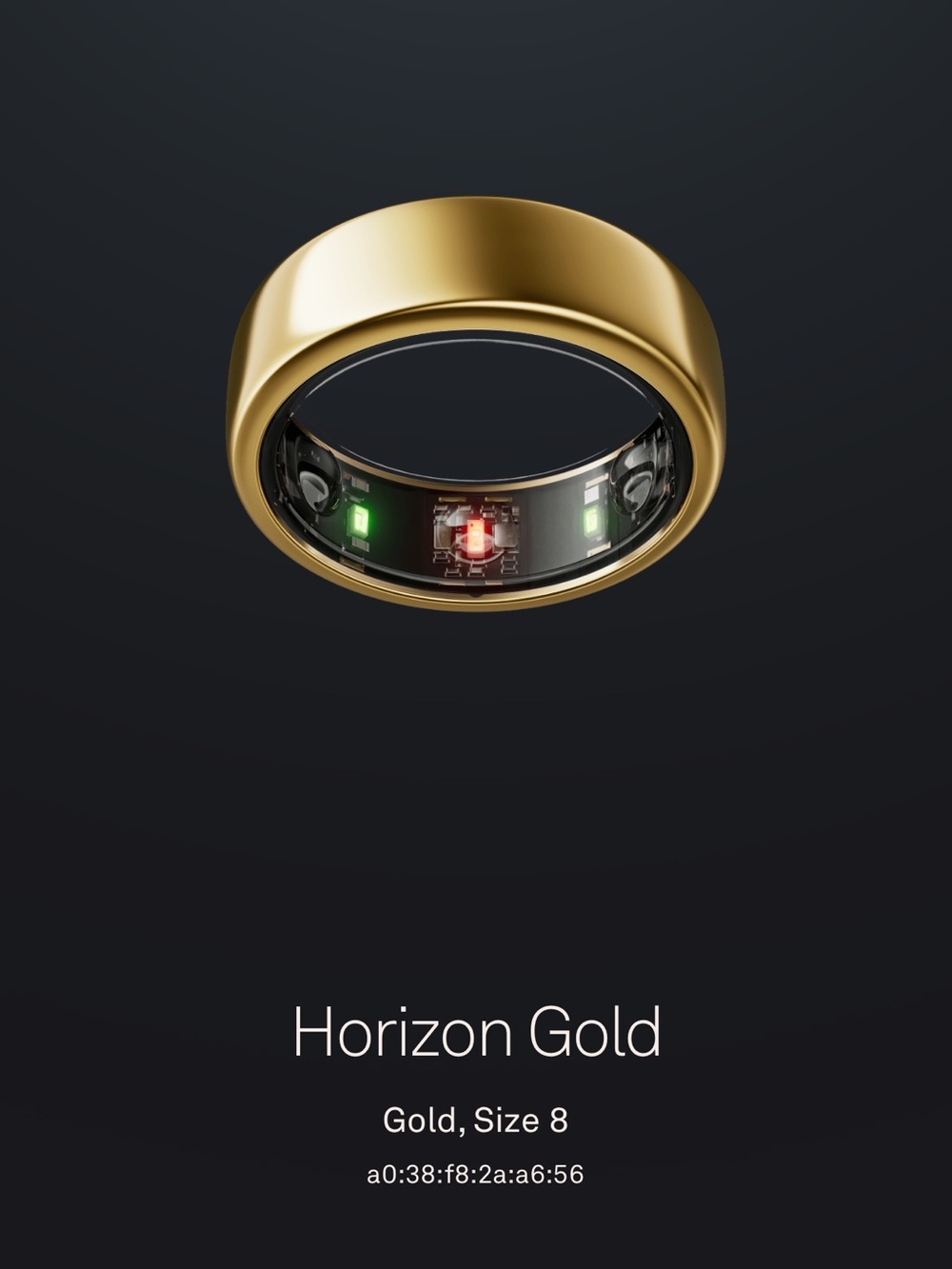 Oura Horizon Smart Ring — Gold